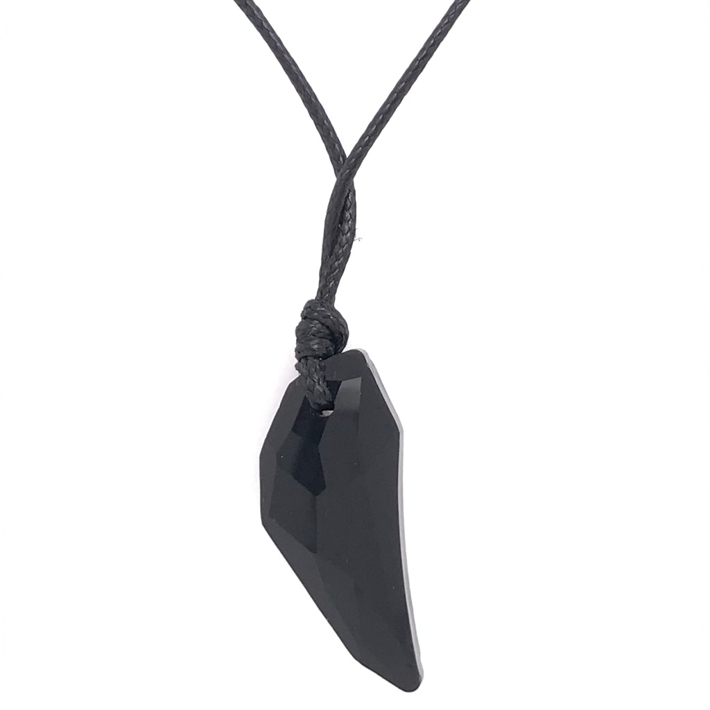 Half My Heart Black Swarovski Pendant